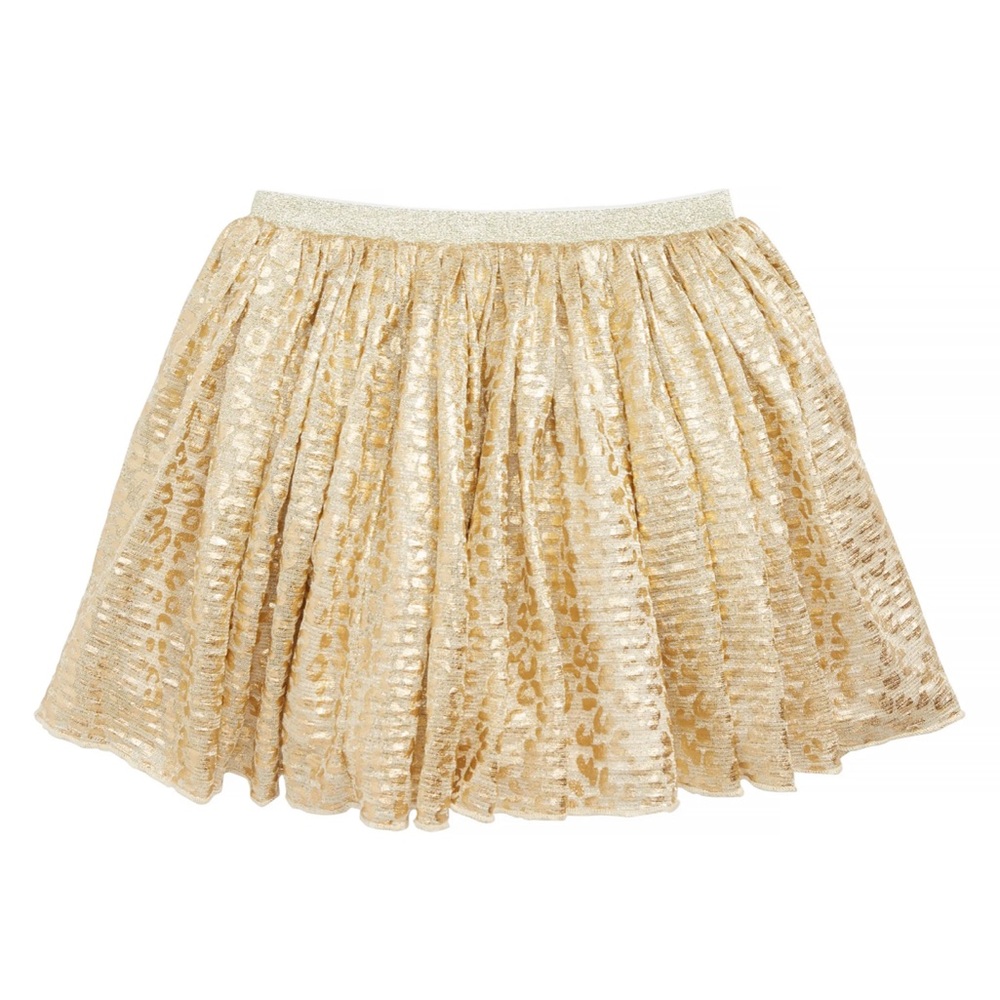 PEEK Gold Mini Skirt